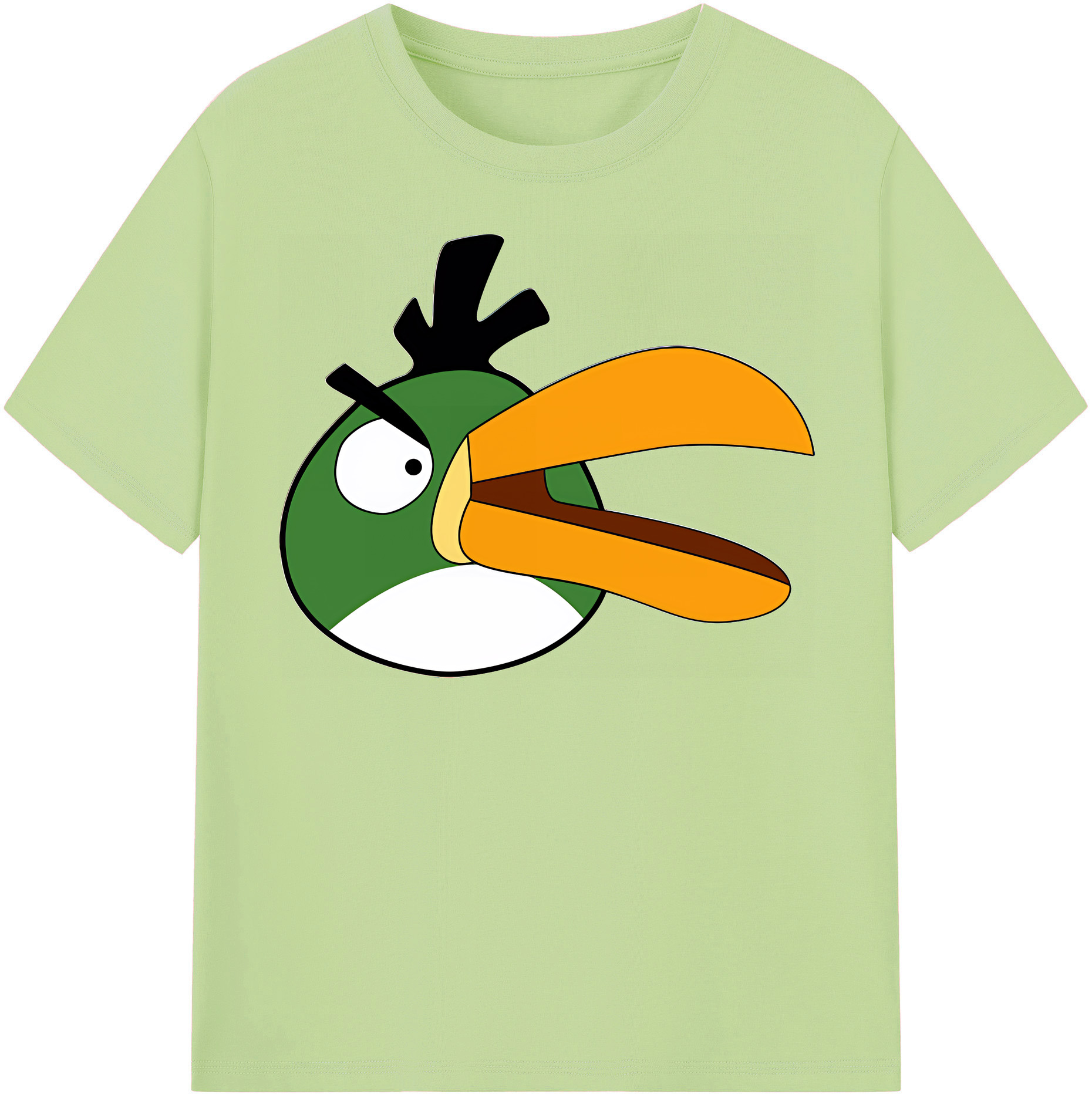 （画像用） Angry Birds アングリーバード 綿100％半袖Tシャツ（フロントプリント）